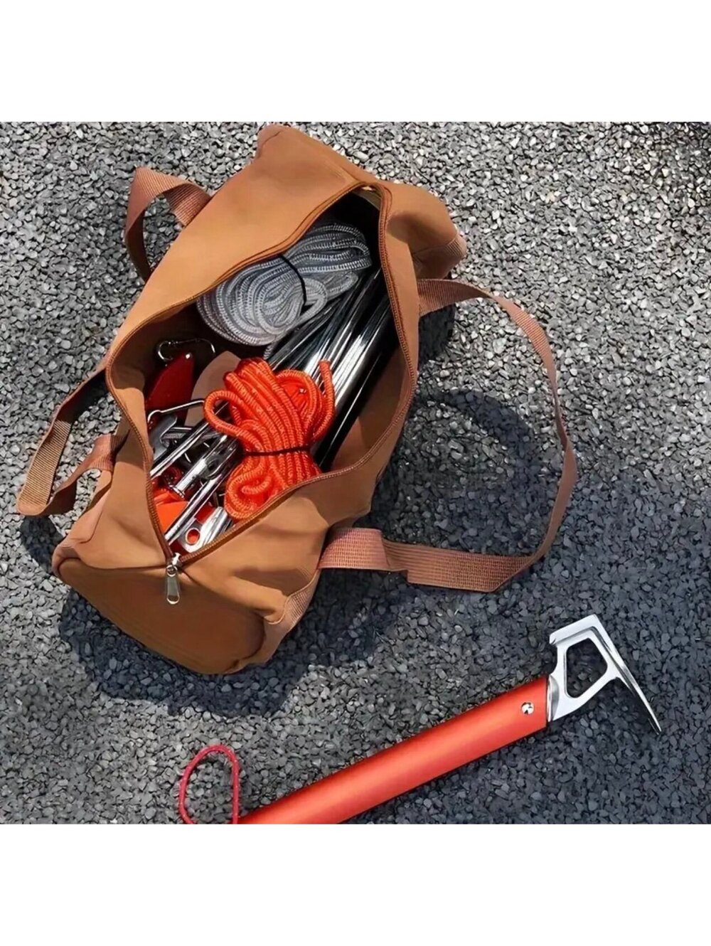 New - Vintage Style Camping or Household Mini Tool Bag /Duffel Bag - Khaki